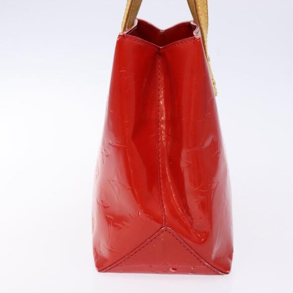 LOUIS VUITTON Monogram Vernis Reade PM Hand Bag Red Rouge M91088 - Picture 4 of 12